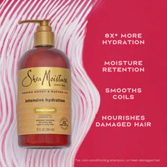 SheaMoisture Intensive Hydration Conditioner Manuka Honey and Mafura Oil for Dry, Damaged Hair Deep Moisturizing Conditioner 13 oz