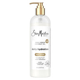SheaMoisture Daily Hydration Body Lotion with 100% Virgin Coconut Oil, Shea Butter, Coconut Milk and Pro-Ceramides, Quickly Nourish & Soften Skin, 24H Moisturizing 16 oz