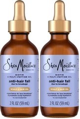 SheaMoisture Scalp & Hair Oil, Anti-Hair Fall for Healthy Looking and Moisturized Scalp, with Biotin & Multi-Peptide ScalpBoost Technology, 2 oz,(Pack of 2)
