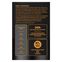 SheaMoisture Bar soap African Black Soap 4 count Soothe and Clarify Skin Soothing and Clarifying bar soap with 24h shea moisture nutrients for Healthy, Glowing Skin 8 oz