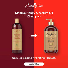 Shea Moisture Intensive Hydration Shampoo Manuka Honey & Mafura Oil, For Extra Dry, Damaged Hair, Sulfate-Free, 24 oz