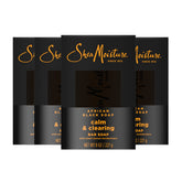 SheaMoisture Bar soap African Black Soap 4 count Soothe and Clarify Skin Soothing and Clarifying bar soap with 24h shea moisture nutrients for Healthy, Glowing Skin 8 oz
