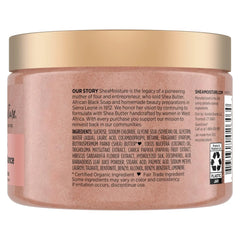 SheaMoisture Shea Sugar Body Scrub For Glowing Radiance Coconut Hibiscus Glowing Radiance Body Scrub With 24h Shea Moisture Nutrients 12 oz