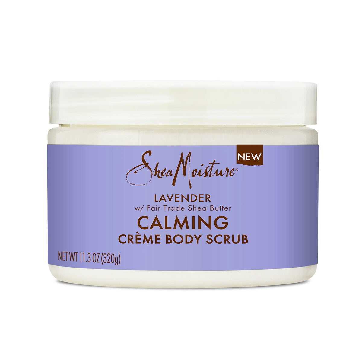 SheaMoisture Creme Body Scrub Lavender Calming Skin Care with Fair Trade Shea Butter 11.3 oz