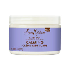 SheaMoisture Creme Body Scrub Lavender Calming Skin Care with Fair Trade Shea Butter 11.3 oz