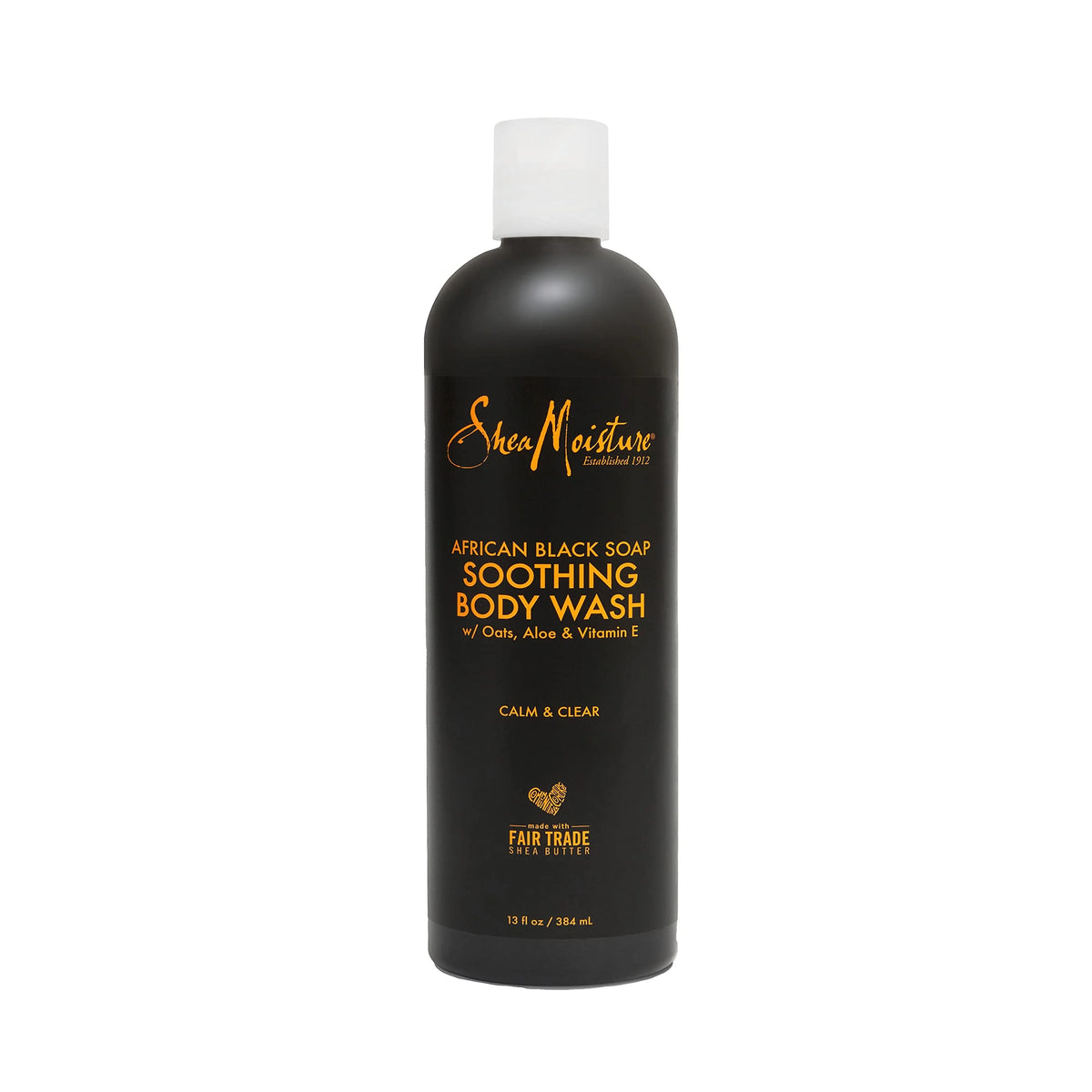SheaMoisture Soothing Body Wash for Acne Treatment African Black Soap Paraben Free Body Wash 13 oz