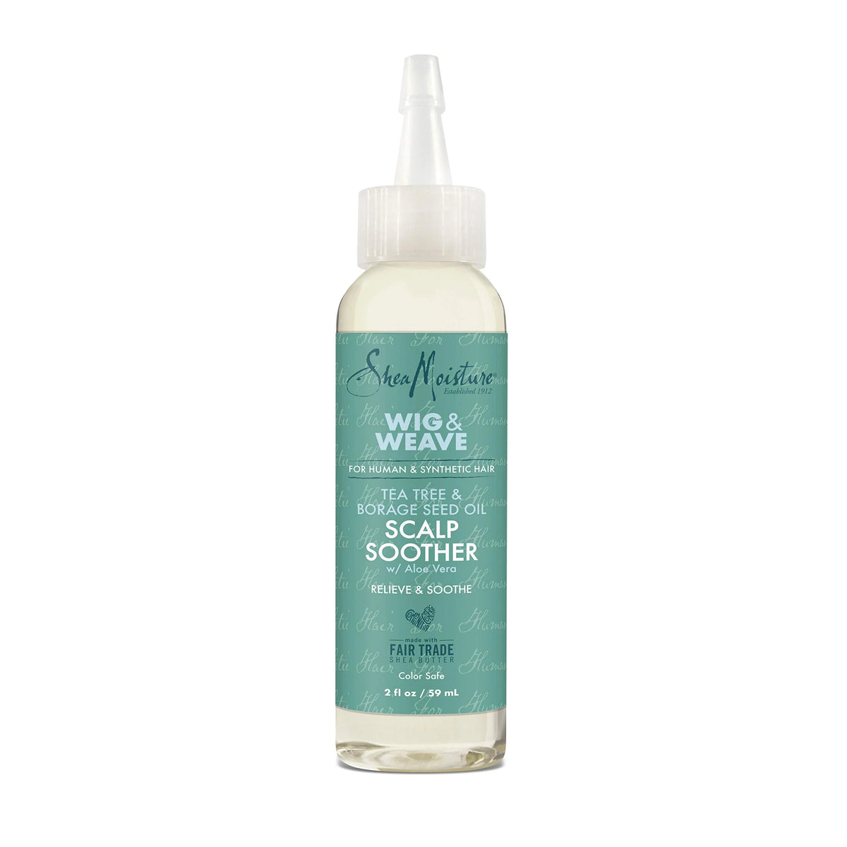 SheaMoisture Scalp Soother Oil Serum for Wig and Weave Tea Tree and Borage Seed Oil Paraben Free Scalp Treatment, 2 Ounce