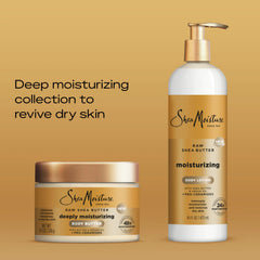 SheaMoisture Deeply Moisturizing Body Butter with Raw Shea Butter, Argan Oil and Pro-Ceramides, Rich Hydration & Healing of Dry Skin, 48H Moisturizing 11.5 oz, (Pack of 2)