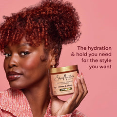 SheaMoisture Define&Shine Styling Gel+Flaxseed 12ct Coconut&Hibiscus Hydrates,Holds Your Style All Day Infused With Glycerin,CoconutOil an Invigorating Sweet Scent ParabenFree Frizz Control Gel 15OZ
